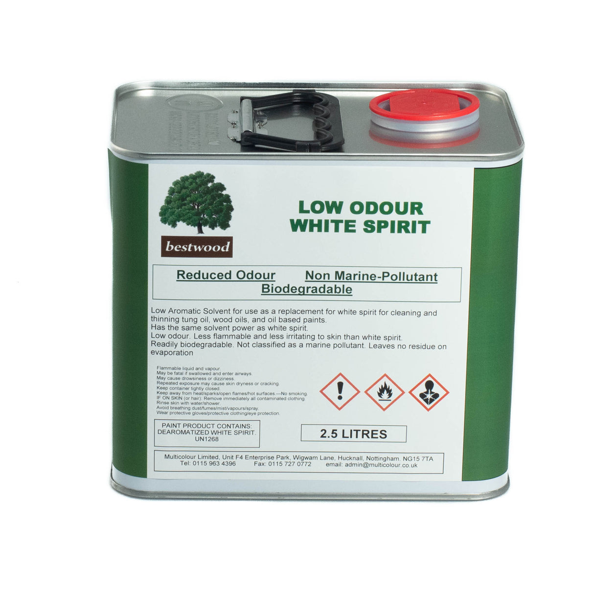 low odour white spirit 2.5 litres