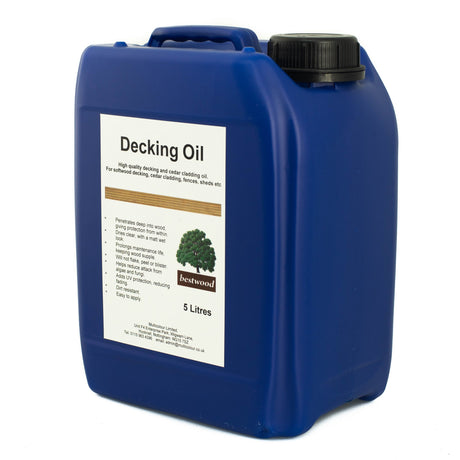 Decking Oil 5 litres side on